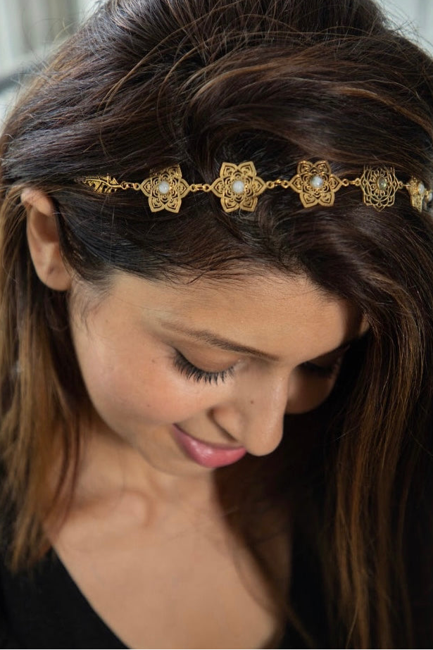 ‘Laila’ tiara. Hair band, necklace & choker- all in one with back tie string