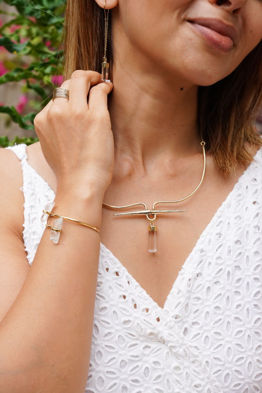 Crystal adjustable bracelet