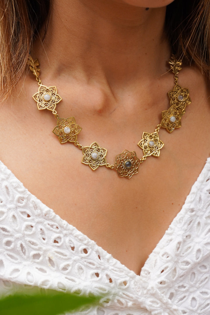 ‘Laila’ tiara. Hair band, necklace & choker- all in one with back tie string