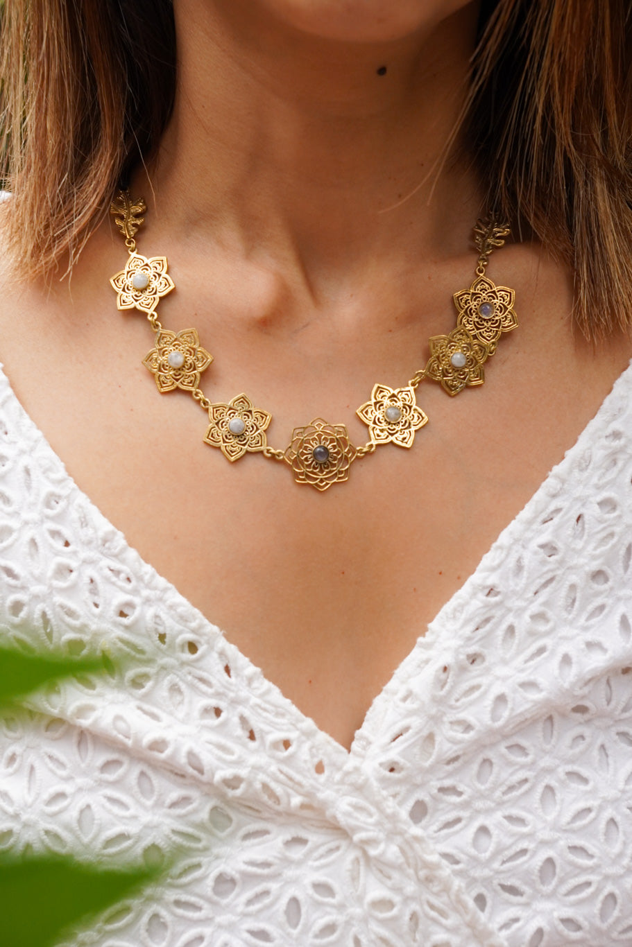 ‘Laila’ tiara. Hair band, necklace & choker- all in one with back tie string