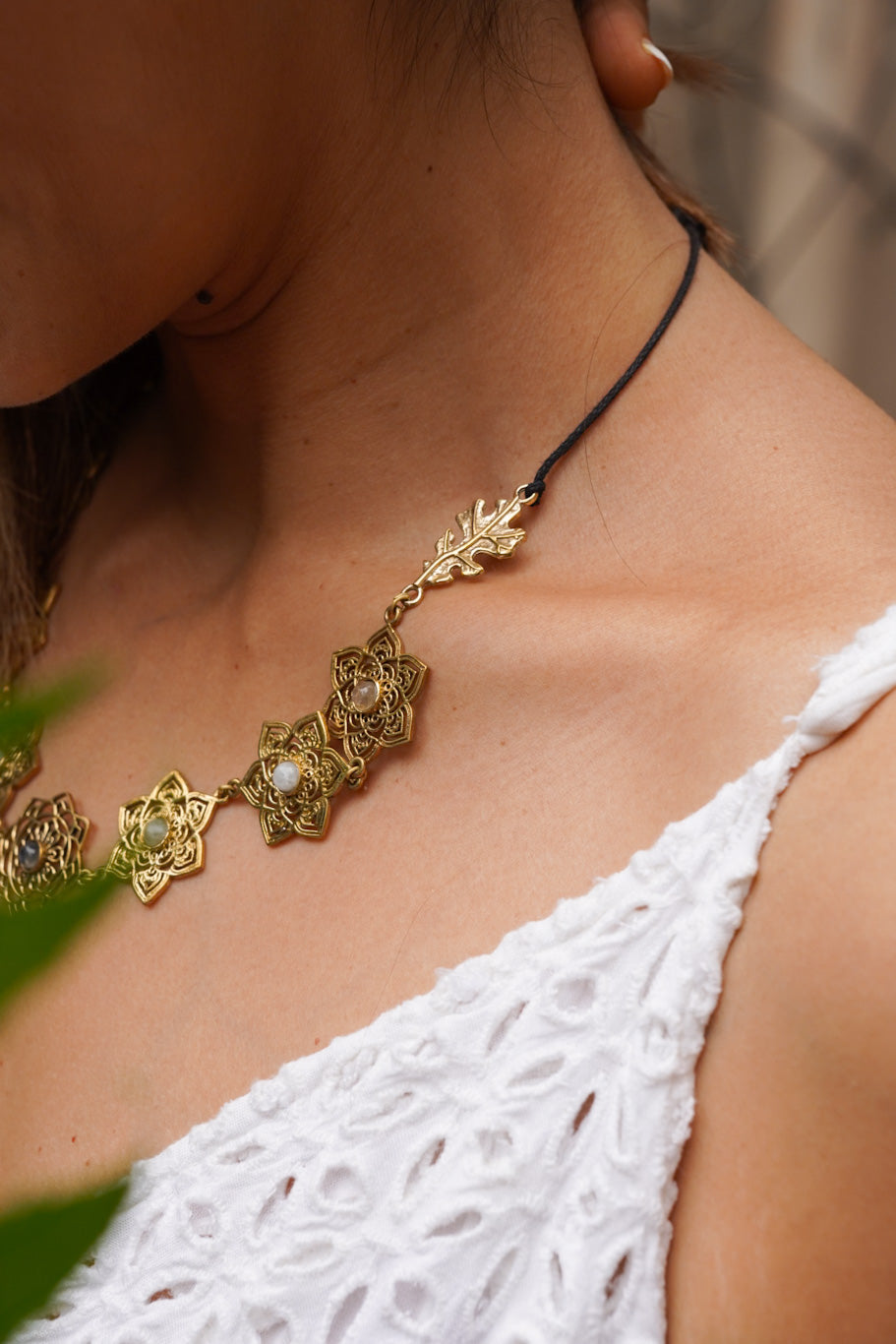 ‘Laila’ tiara. Hair band, necklace & choker- all in one with back tie string