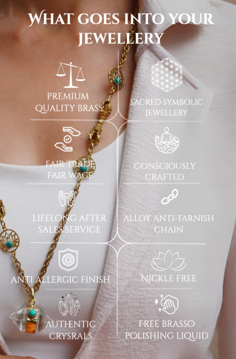 Tribal snake stud brass earrings.
