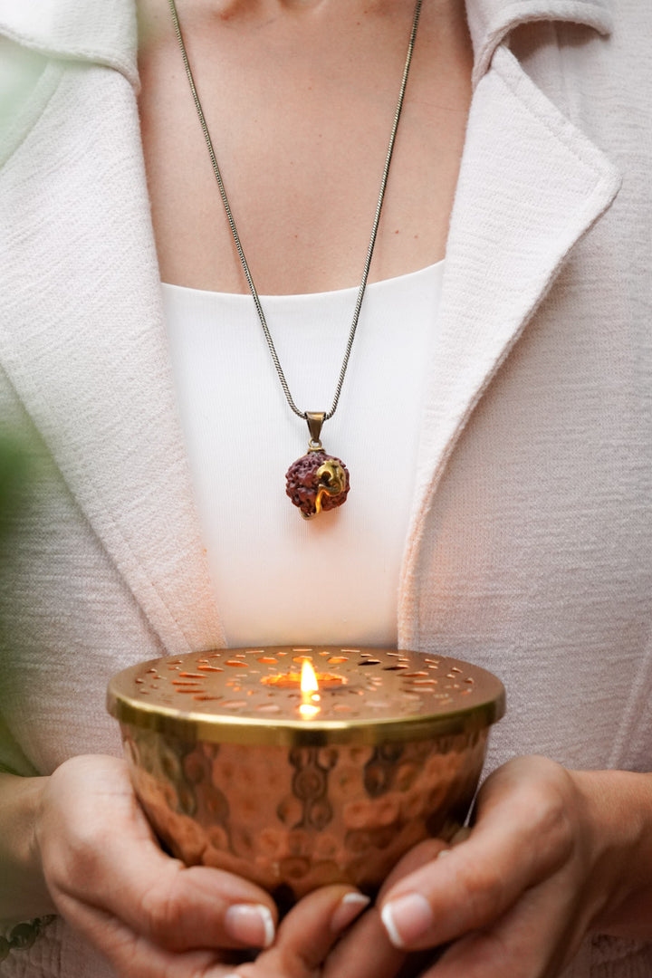 Om rudraksh necklace