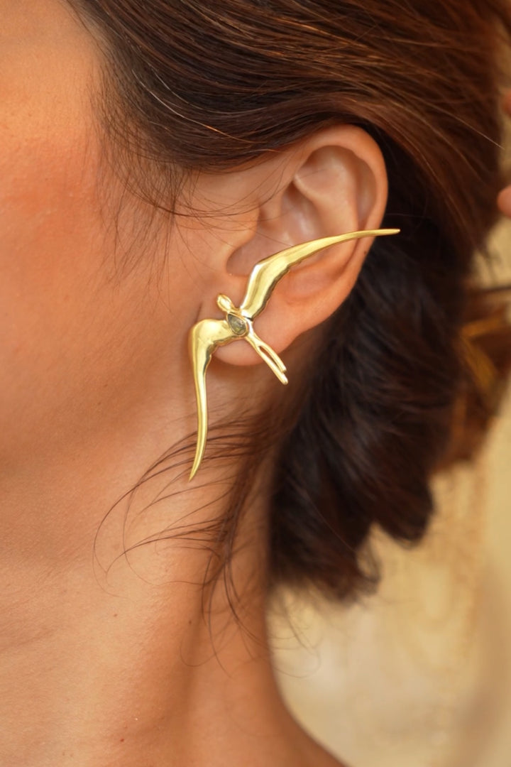 Aazaad parindey stud earrings