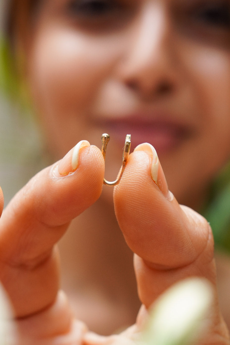 Chaand brass press pin- non piercing