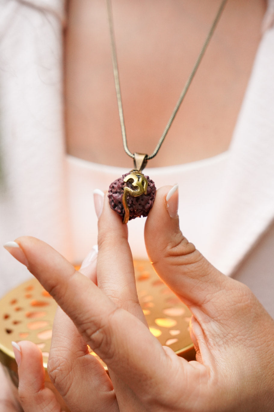 Om rudraksh necklace