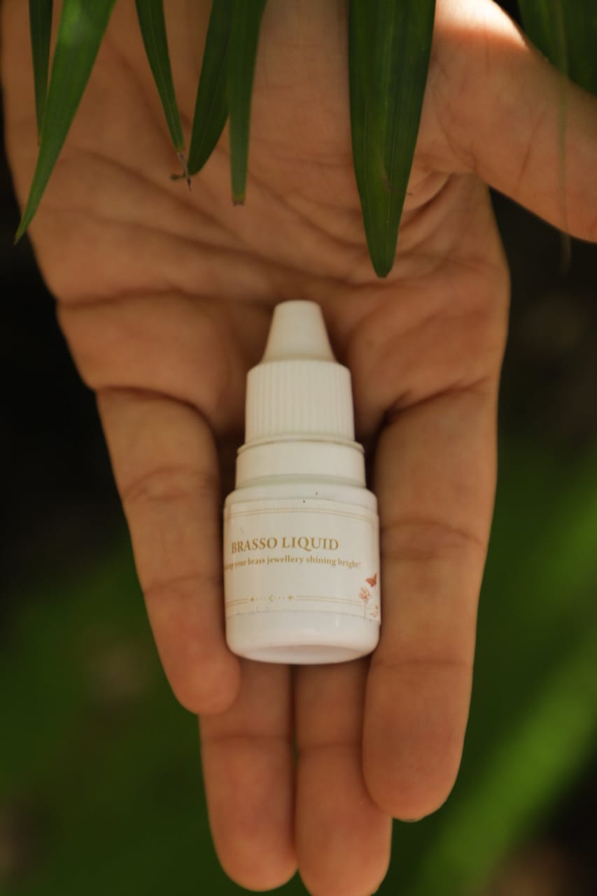 Lapis lotus brass drops