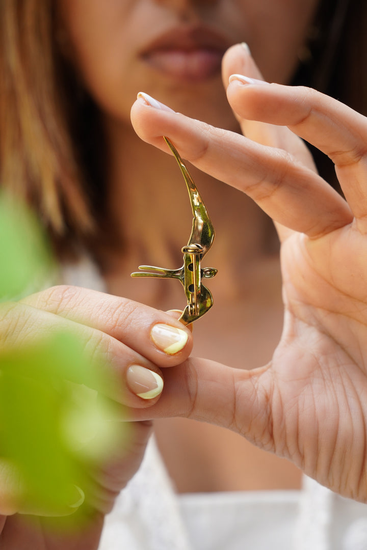 Aazaad parindey brooch pin