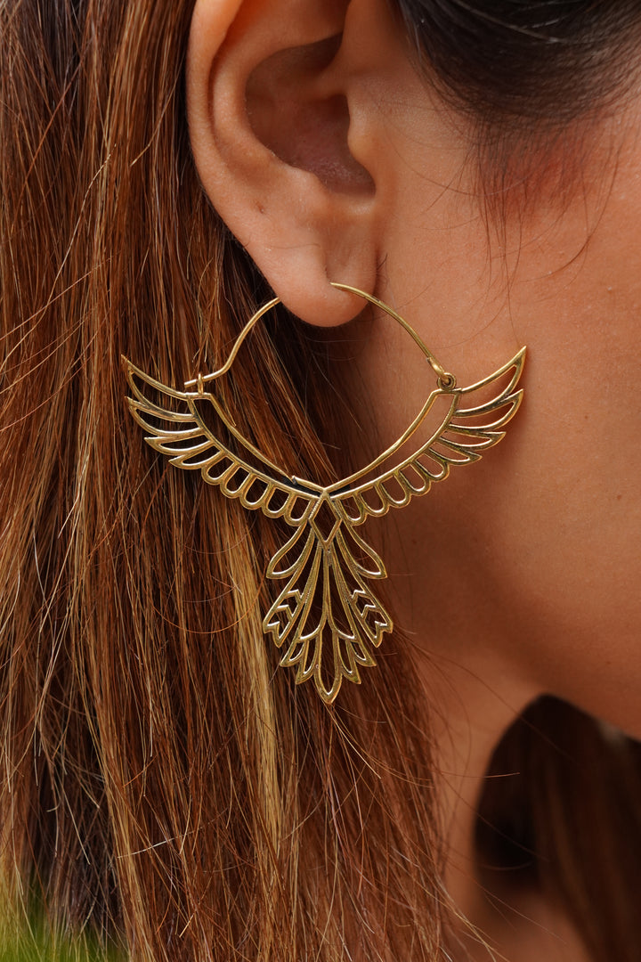 Queen of angels- hoop earrings