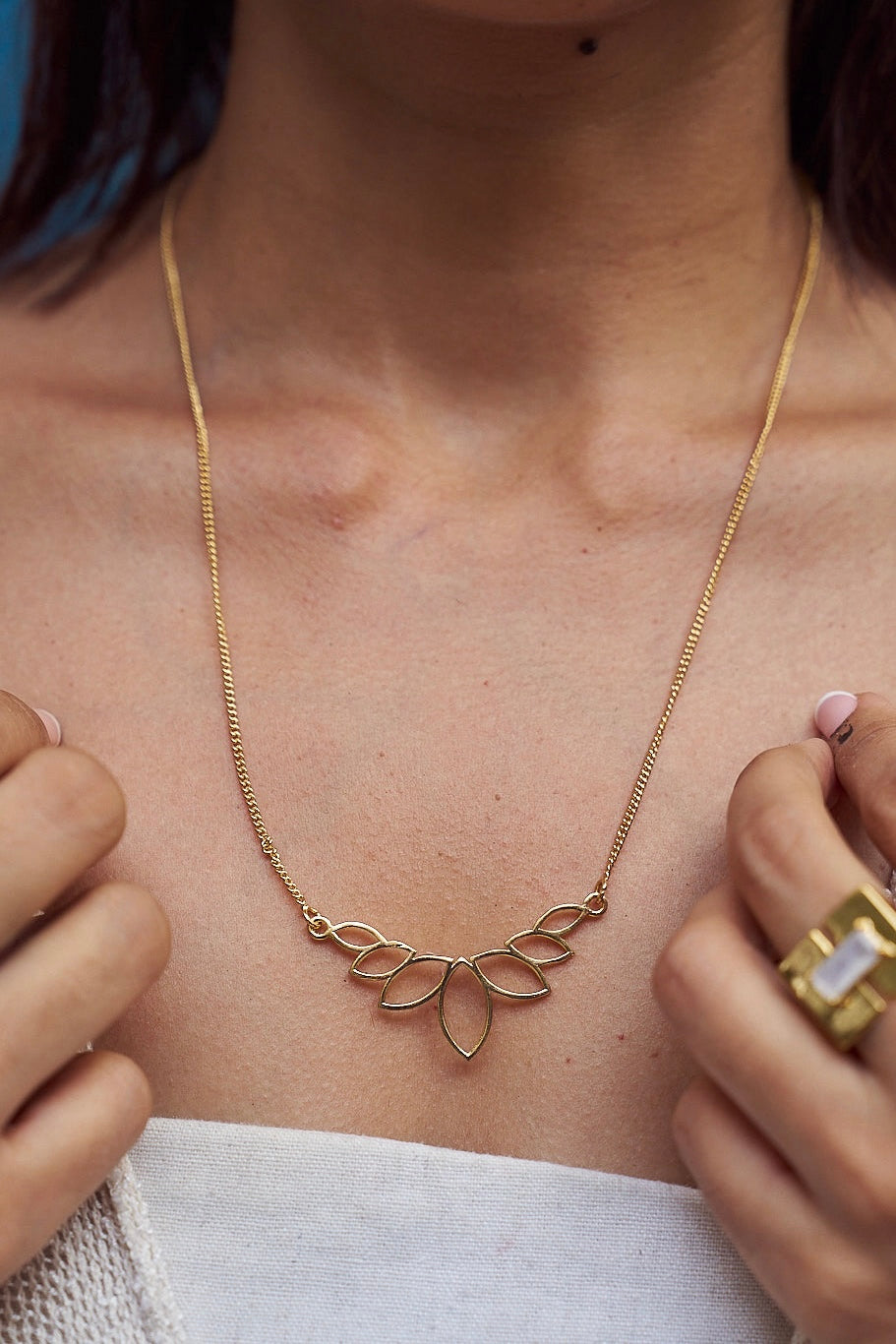 Aseema gold plated necklace