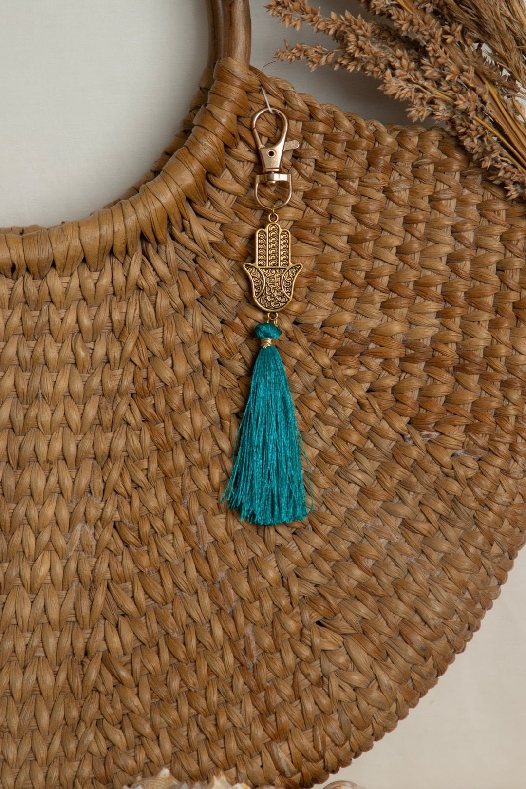 Hamsa tassel charm