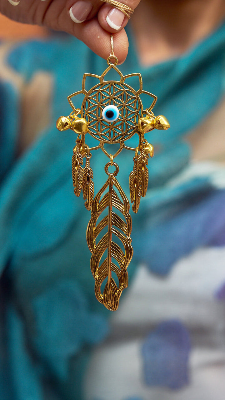 Divine eye dreamcatcher tassel hanging