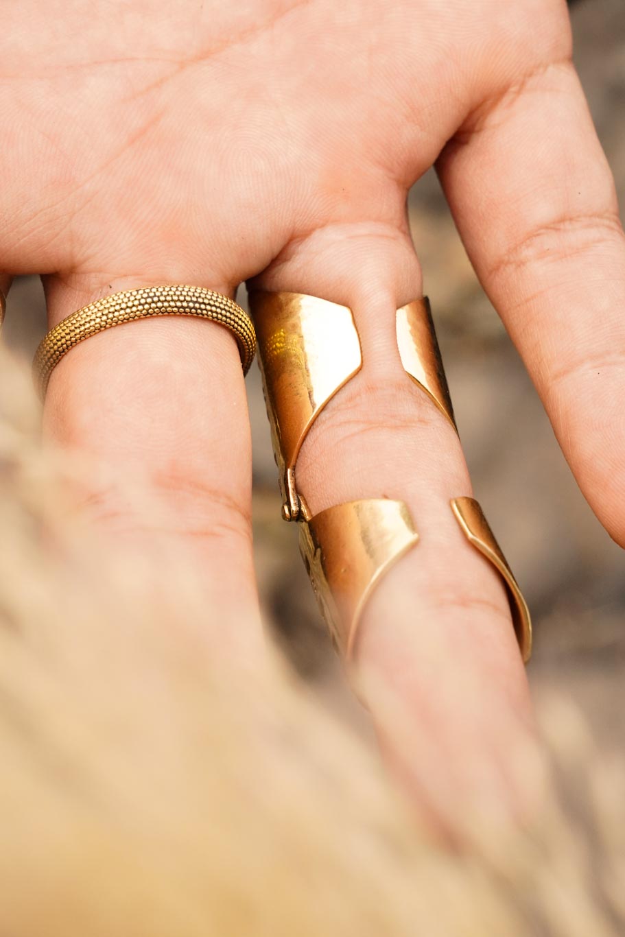 Antares brass adjustable size ring- men’s jewellery