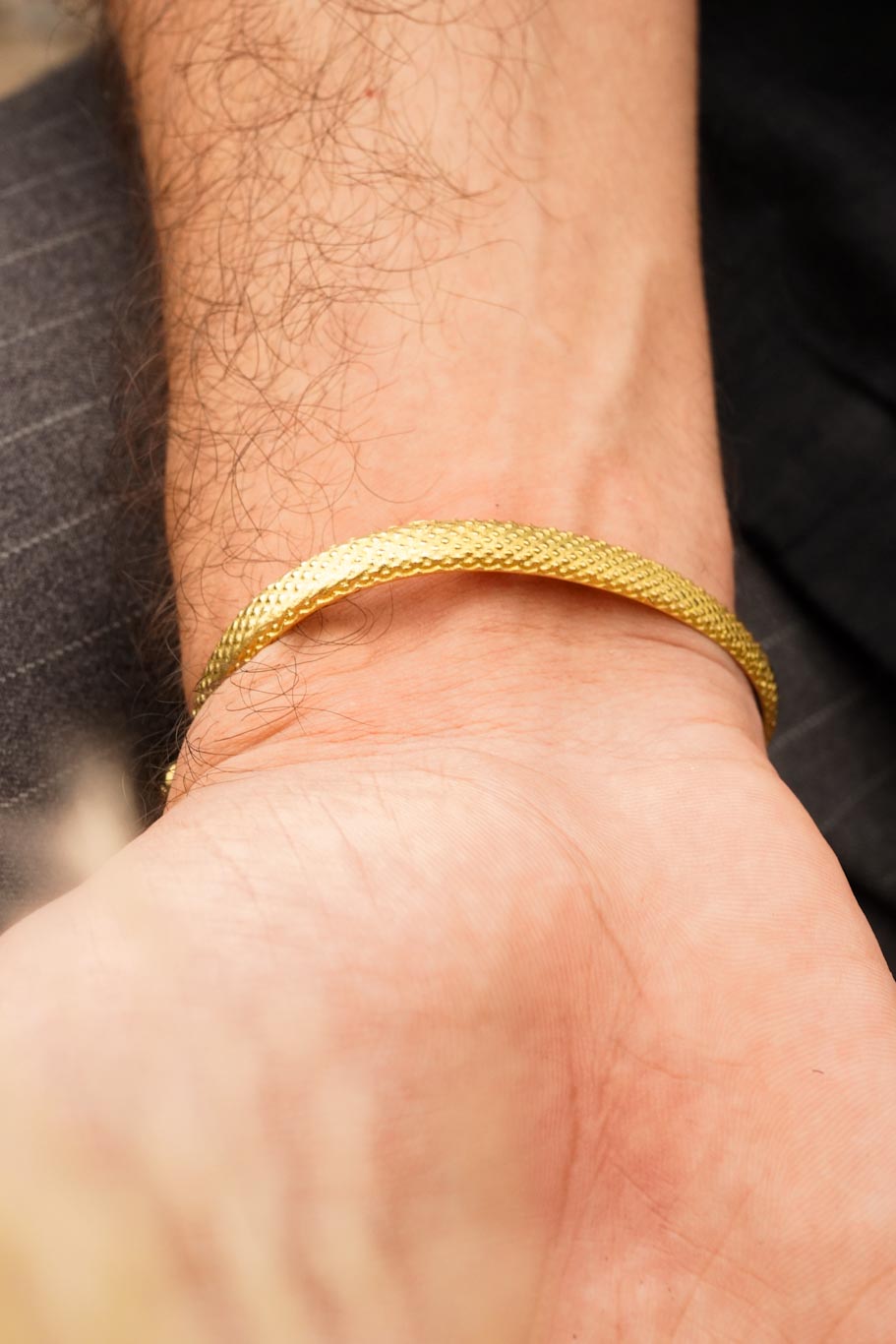 Serpent adjustable brass kadha- men’s jewellery