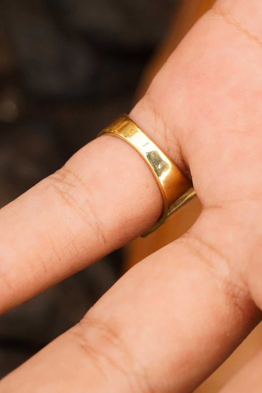 Lord of the rings- men’s brass jewellery Non-Adjustable size 6-7