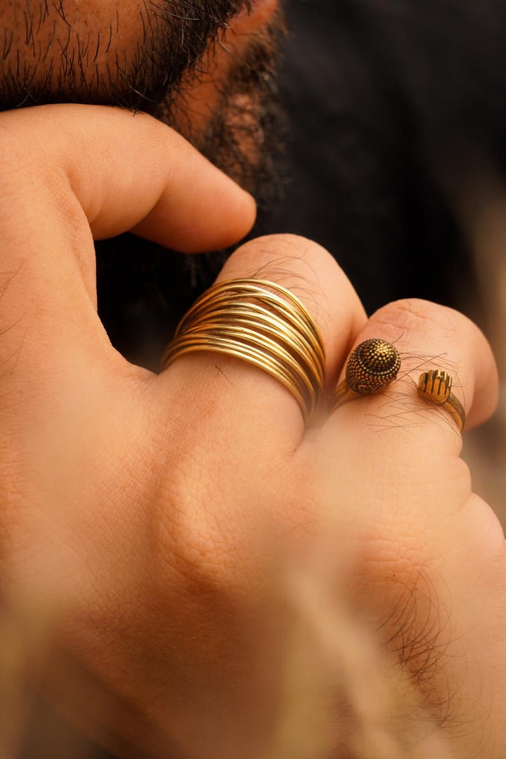 Lil Buddha brass ring- men’s jewellery