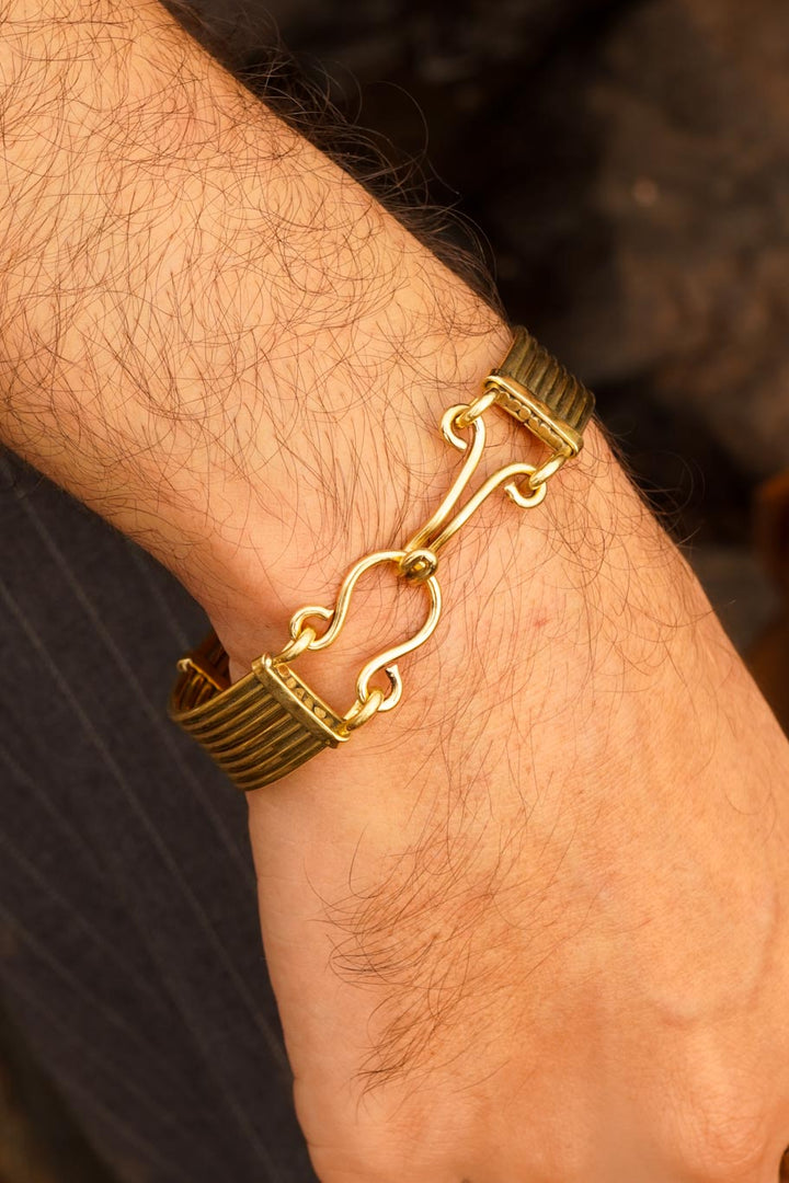 Stackable brass kadha men’s collection