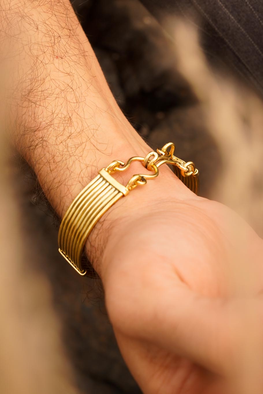 Stackable brass kadha men’s collection