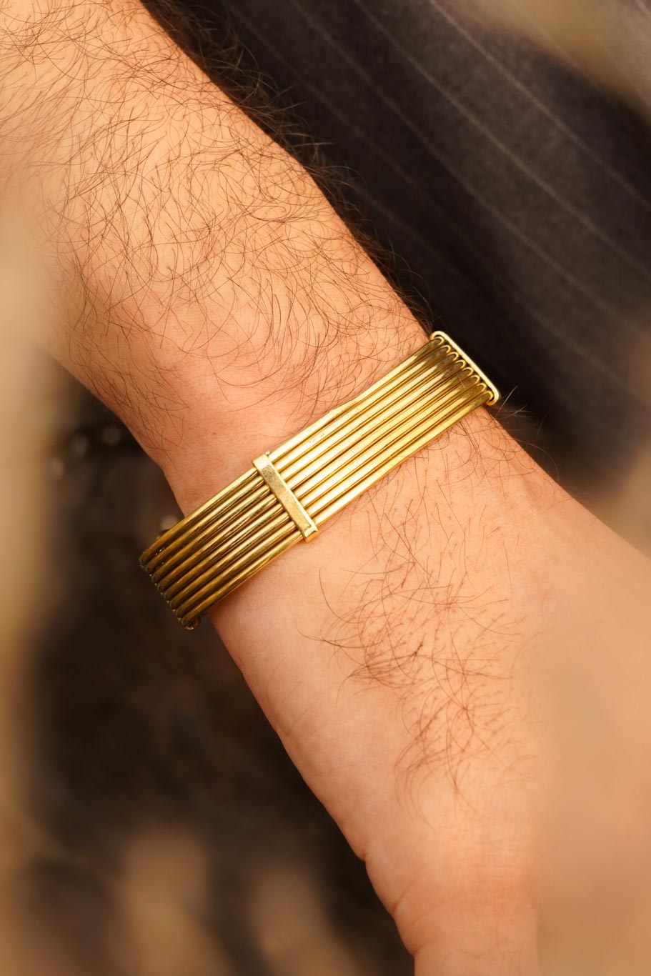 Stackable brass kadha men’s collection