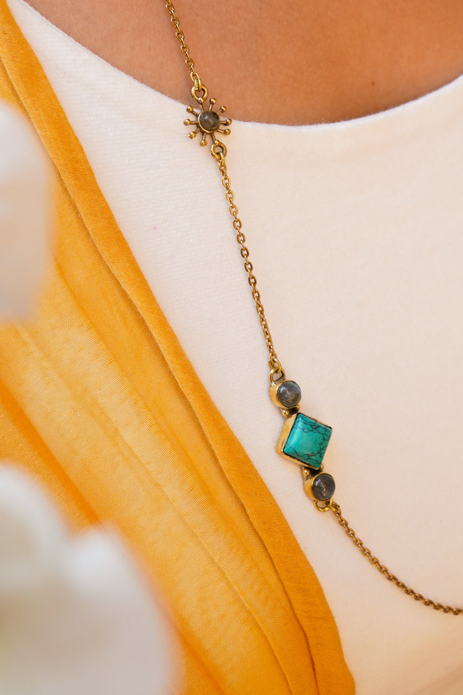 Turkish long charm chain