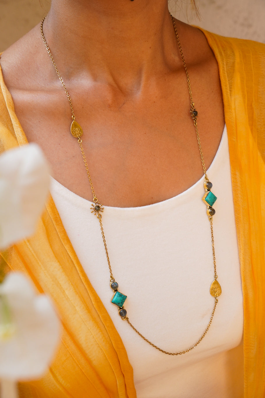 Turkish long charm chain