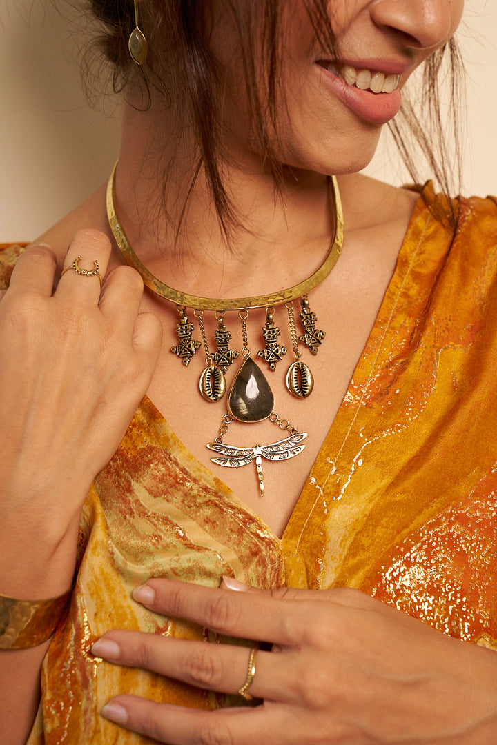 Saanjh-free size dress in Viscose silk