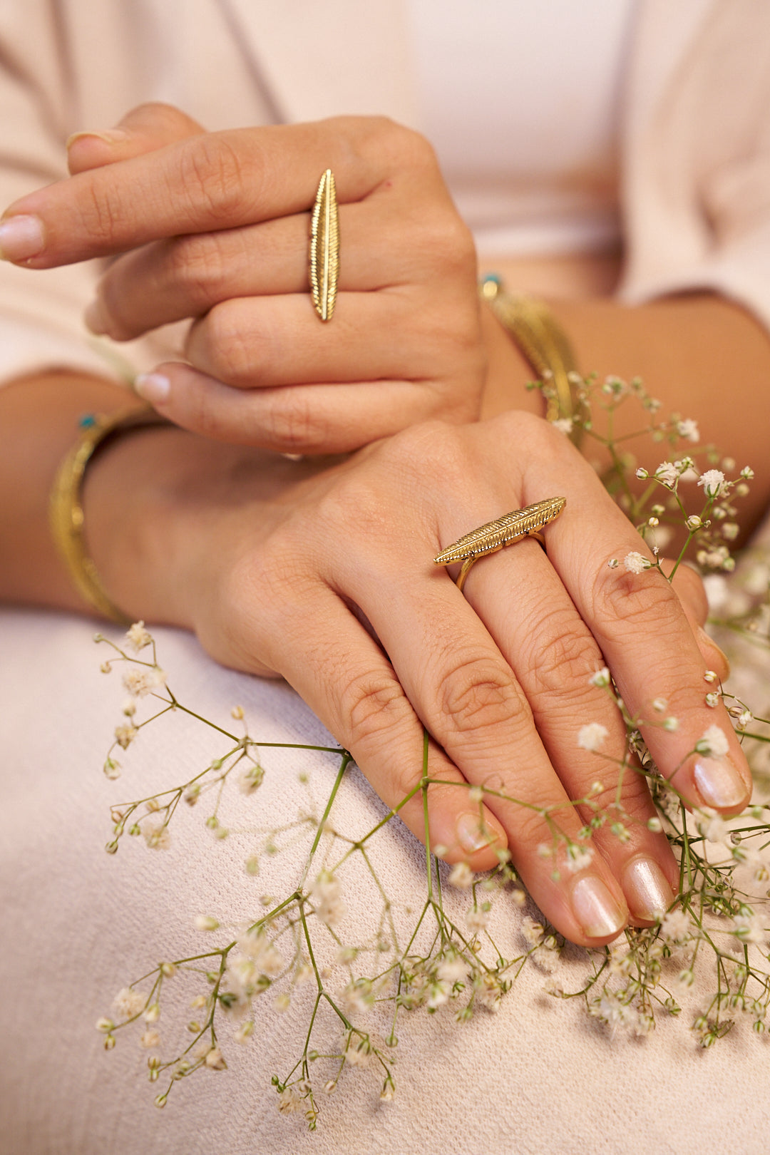 Boho fly brass ring- Adjustable. Size 5-8