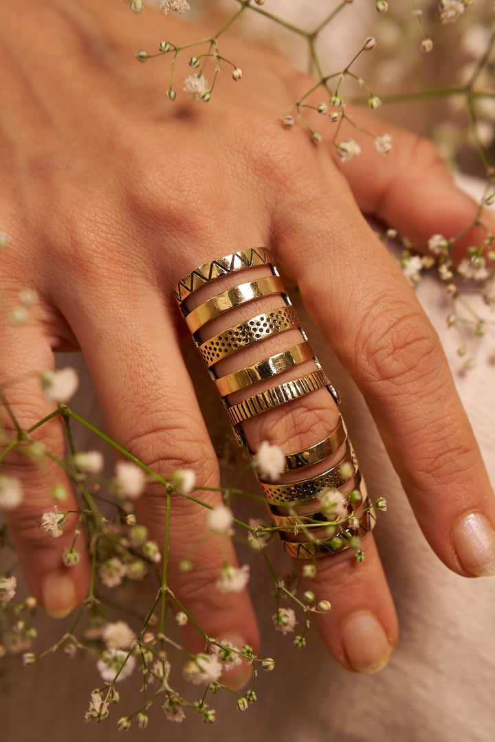 Antares brass ring ~ size 5-6 adjustable