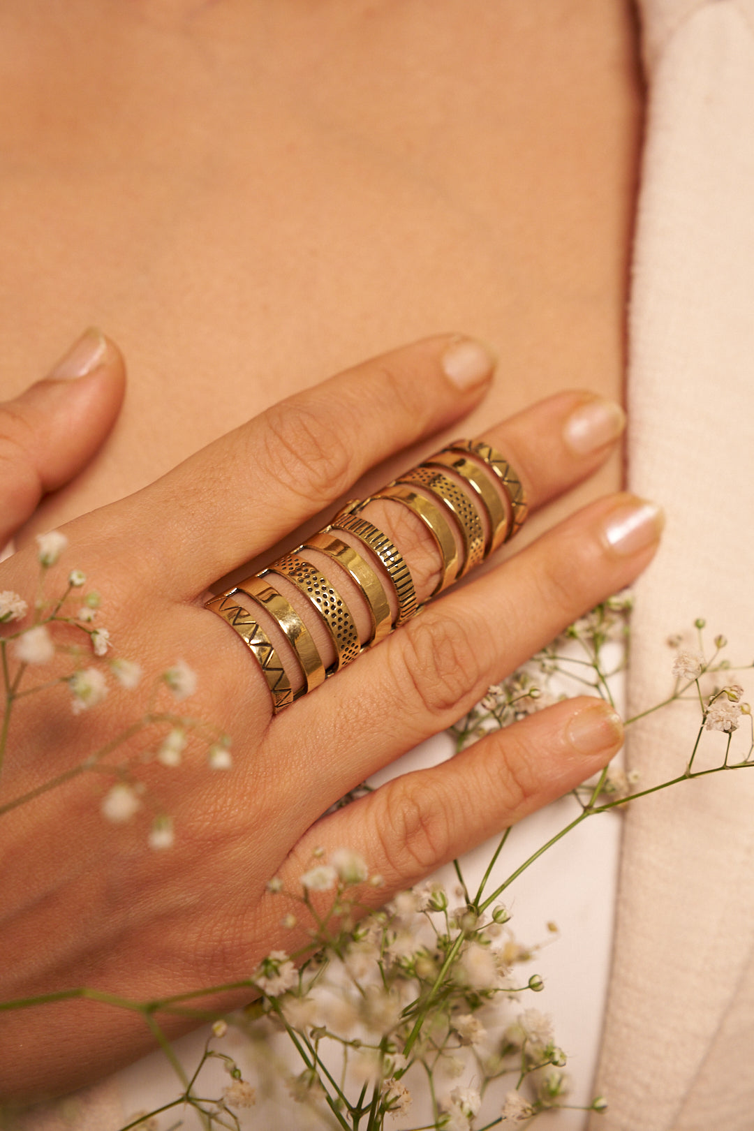 Antares brass ring ~ size 5-6 adjustable