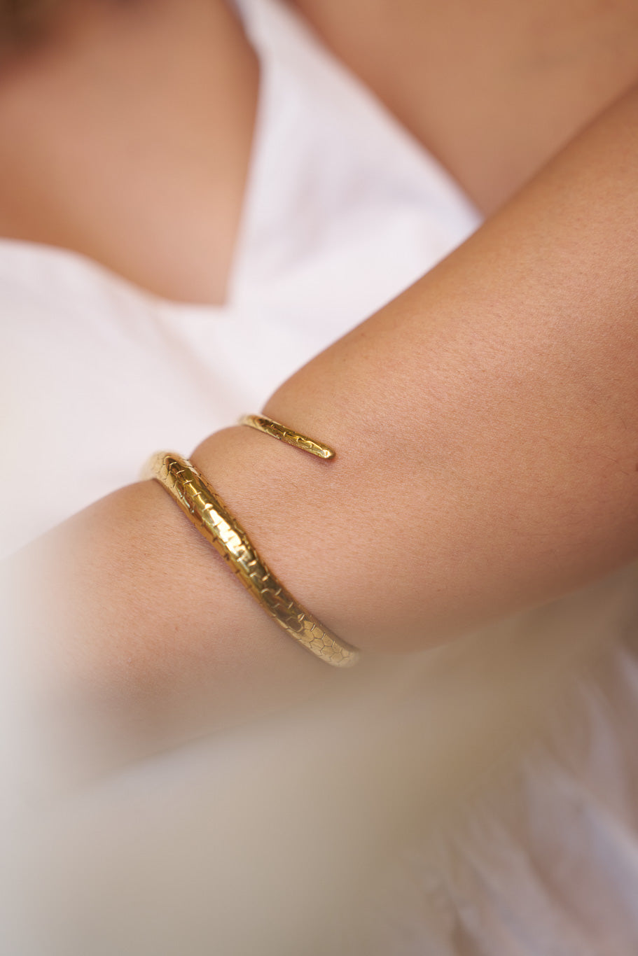 Hands of shiva brass bangle