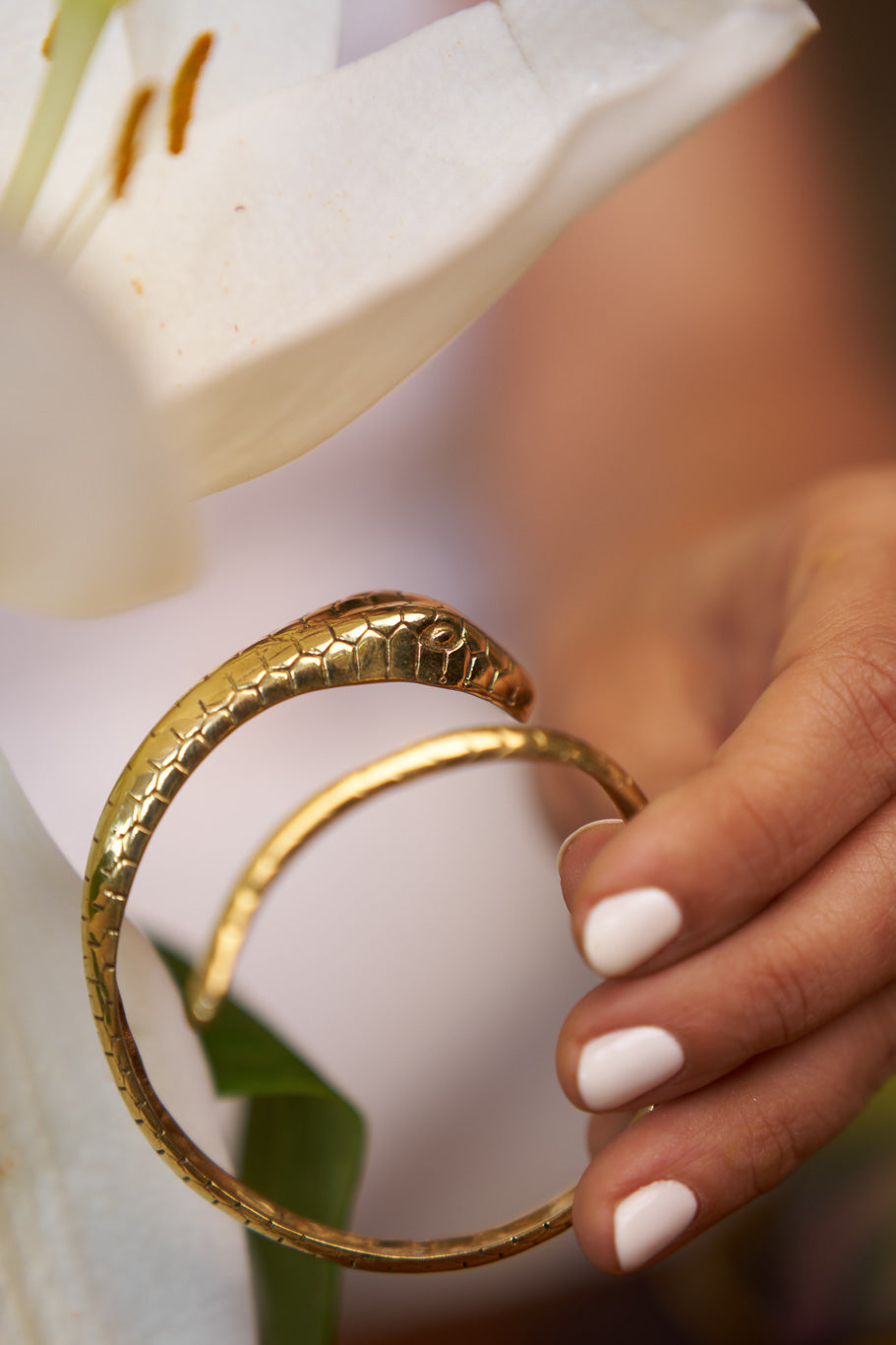 Hands of shiva brass bangle