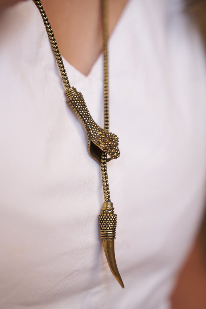 Snake wrap necklace.