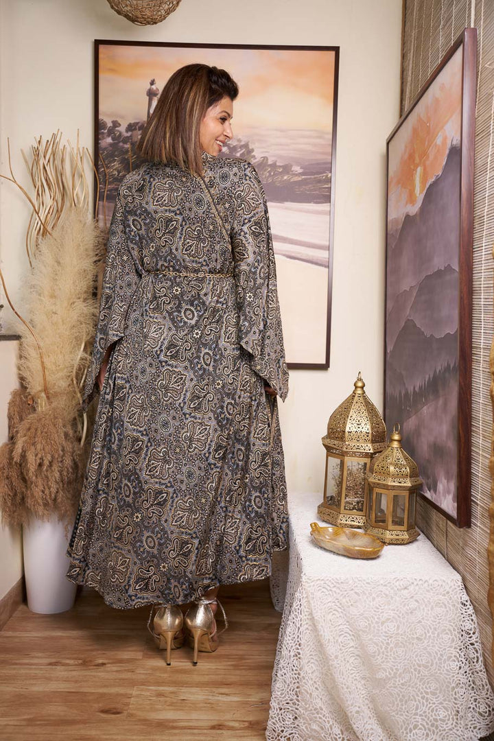 Mastani free size swirl dress in Viscose silk