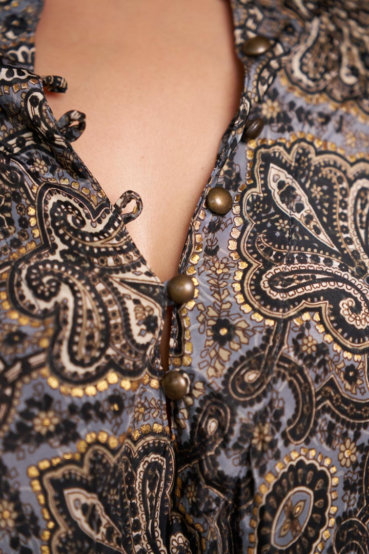 Mastani free size swirl dress in Viscose silk