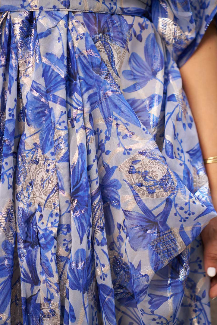 Ayesha~free size kaftan dress in zari georgette