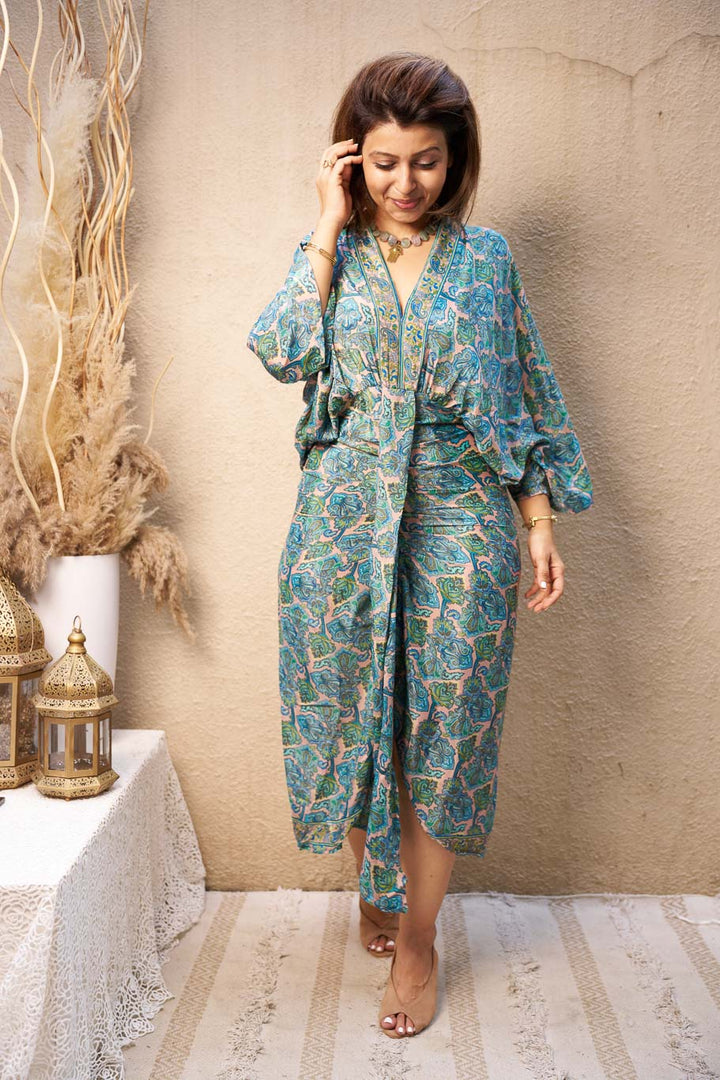 Neel Kaftan dress in Viscose silk