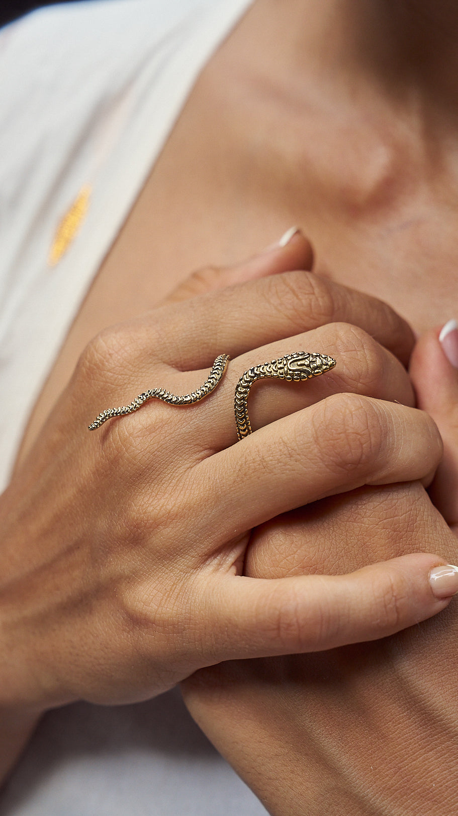 Flying serpent brass ring. Adjustable. Size 5-8