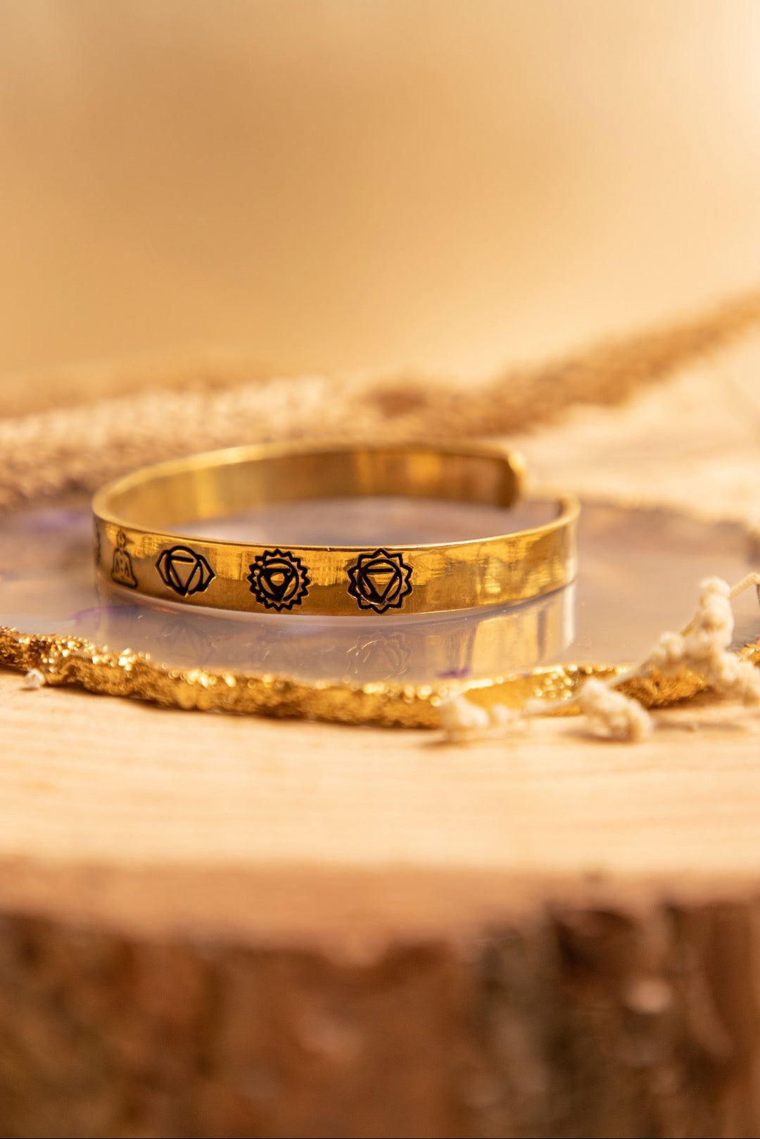 Seven Chakra Brass Bangle men’s collection