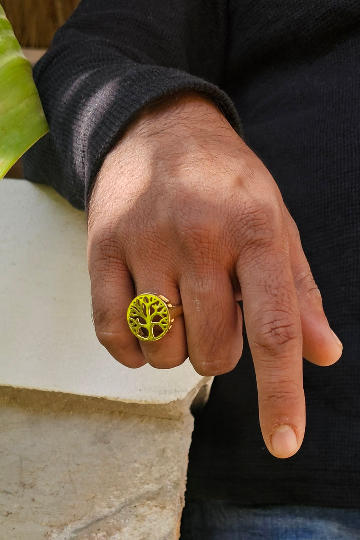 Tree Of Life Adjustable ring. Size 6-8