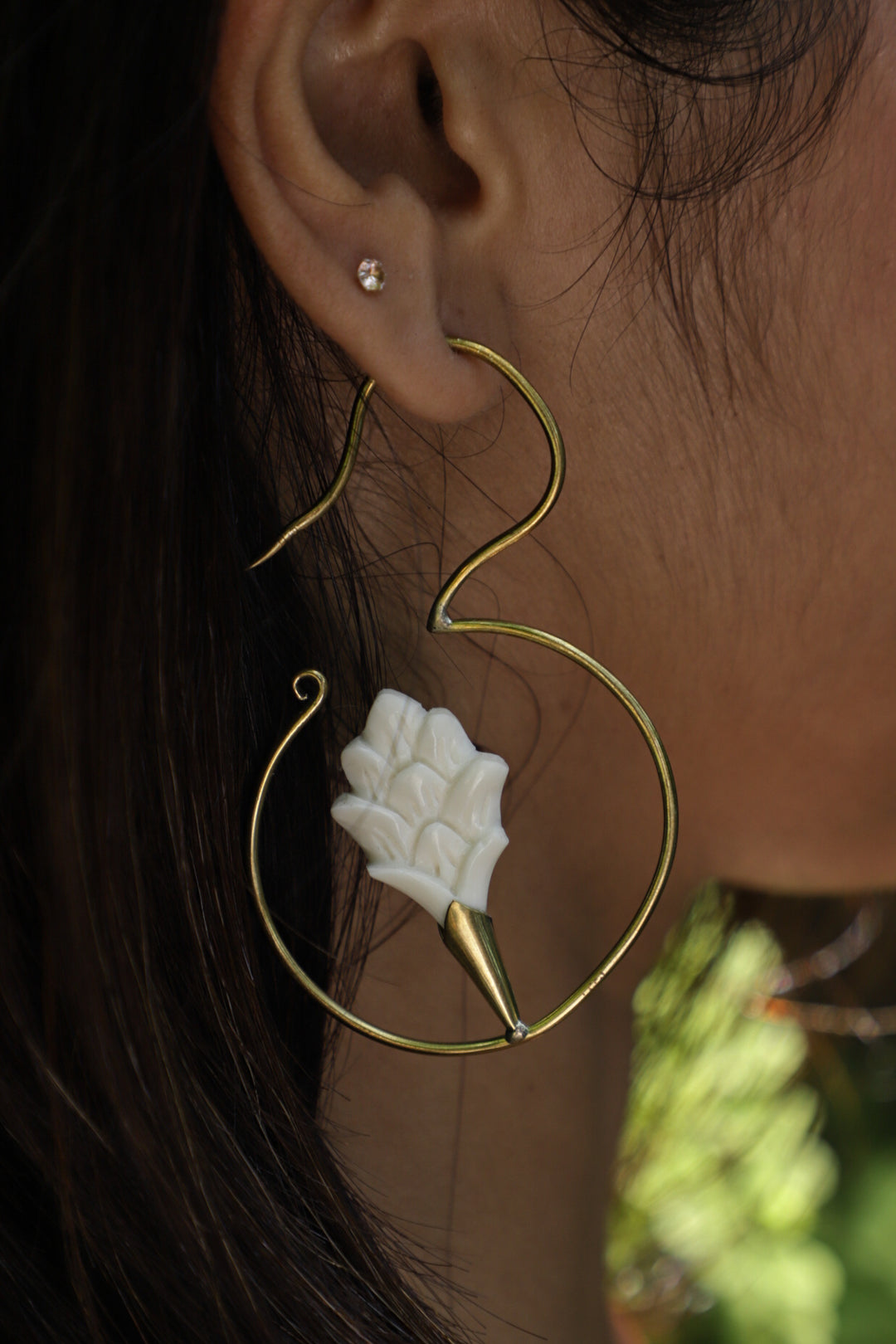 Bali shell earrings soul