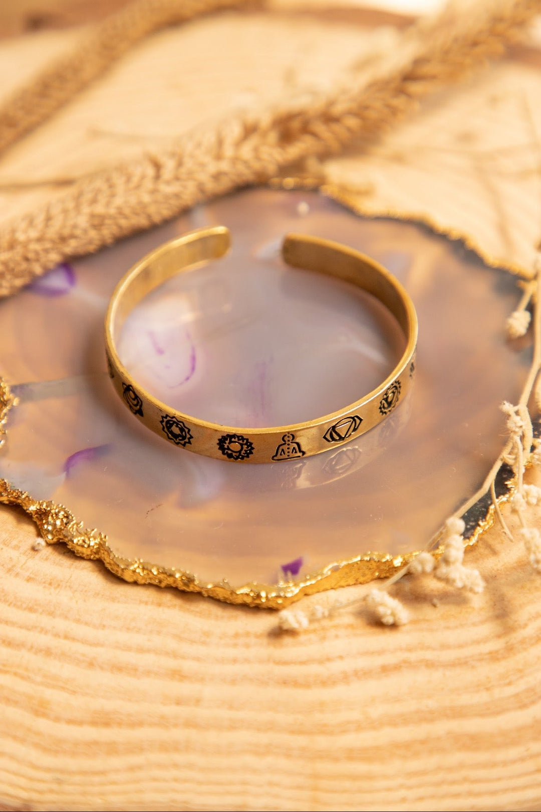 Seven Chakra Brass Bangle men’s collection