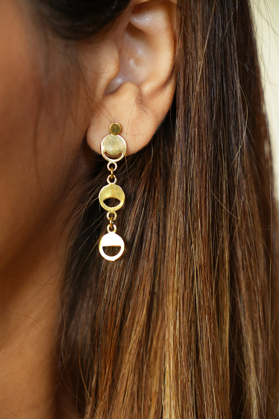 Moon phase earrings