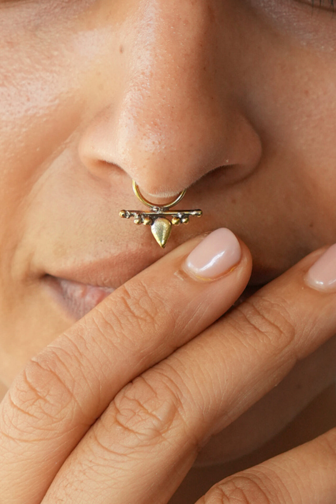 Tribal press-on septum