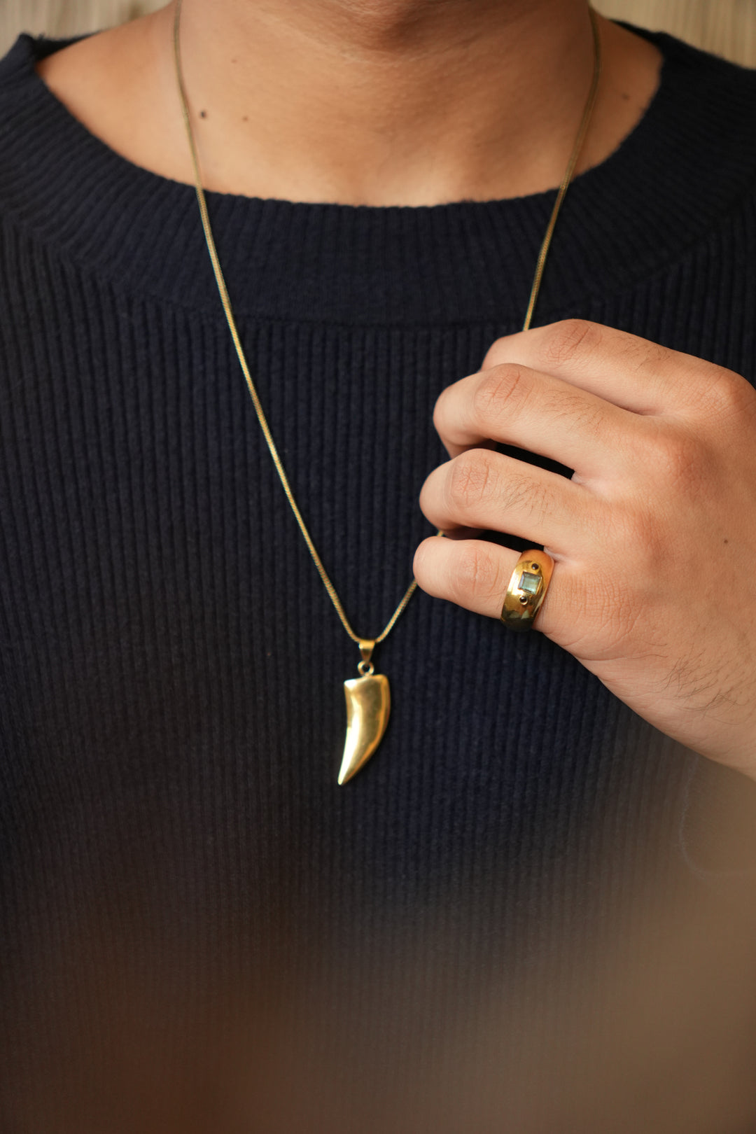 Reversible wolf chain- men’s jewellery