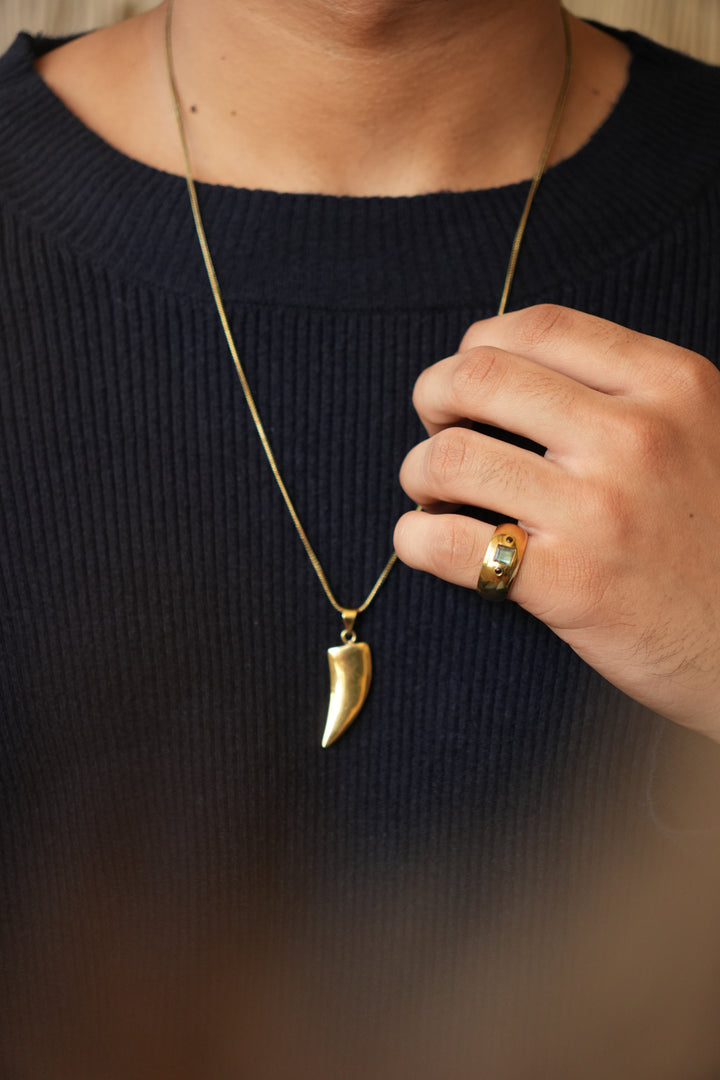 Reversible wolf chain- men’s jewellery