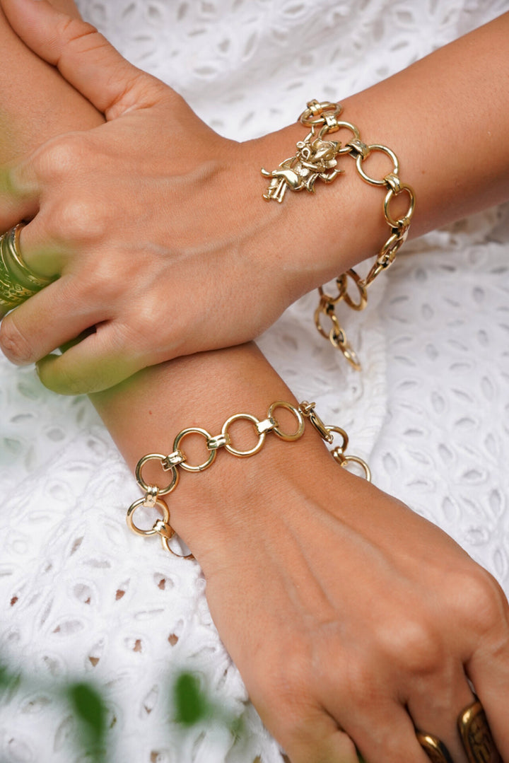 Ganesha charm necklace cum bracelet