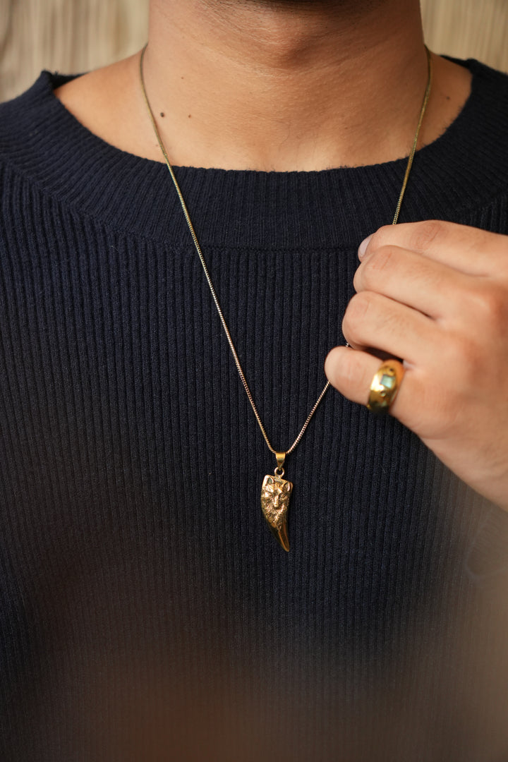 Reversible wolf chain- men’s jewellery