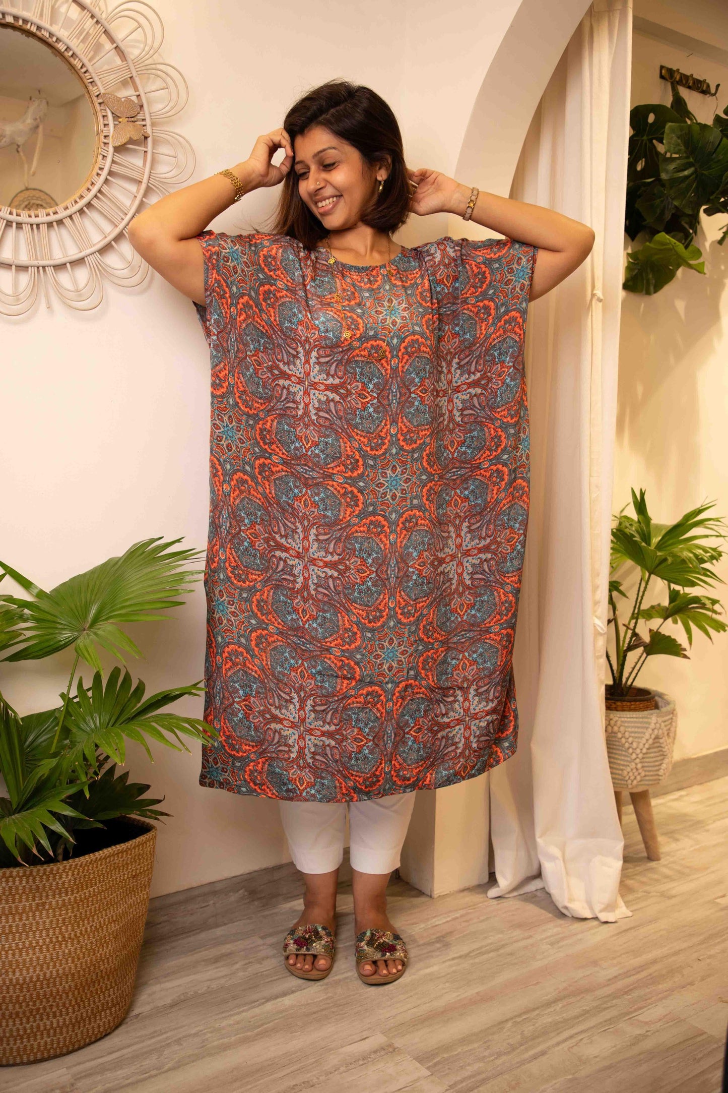 Riyo kaftan dress- free size