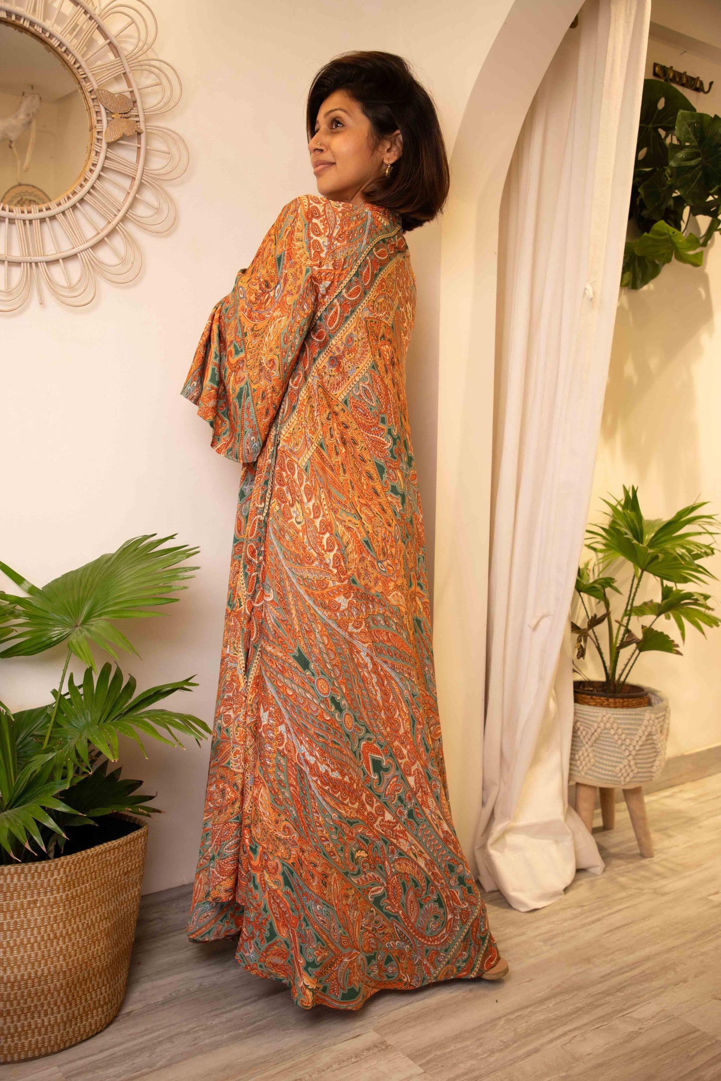 Valencia swirl dress- free size