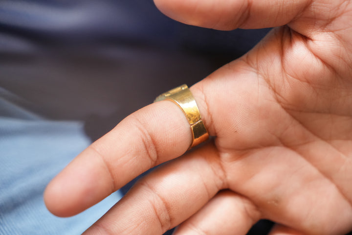Lapis watch style ring. Adjustable Size 7